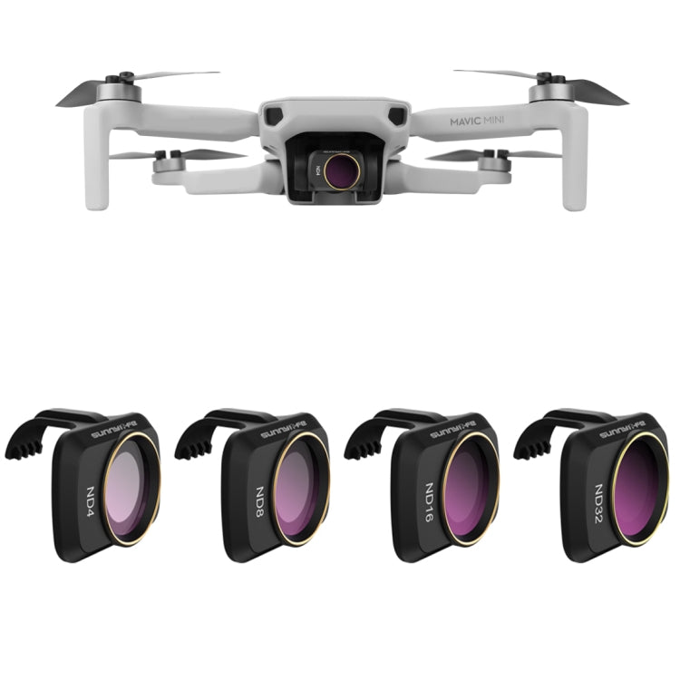 Sunnylife MM-FI9256 For DJI Mavic Mini / Mini 2 4 In 1 Drone ND4+ND8+ND16+ND32 Lens Filter - DJI & GoPro Accessories by Sunnylife | Online Shopping UK | buy2fix