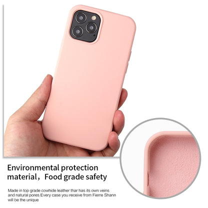 For iPhone 12 / 12 Pro Solid Color Liquid Silicone Shockproof Protective Case(Diamond Blue) - iPhone 12 / 12 Pro Cases by buy2fix | Online Shopping UK | buy2fix