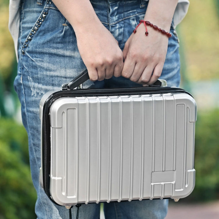 For DJI Mavic Air 2 Shockproof Portable ABS Suitcase Storage Bag Protective Box(Silver) - DJI & GoPro Accessories by buy2fix | Online Shopping UK | buy2fix