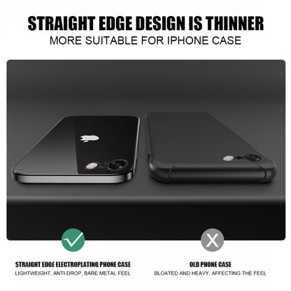 For iPhone SE 2022 / SE 2020 Magic Cube Plating TPU Protective Case(Black) - Apple Accessories by buy2fix | Online Shopping UK | buy2fix