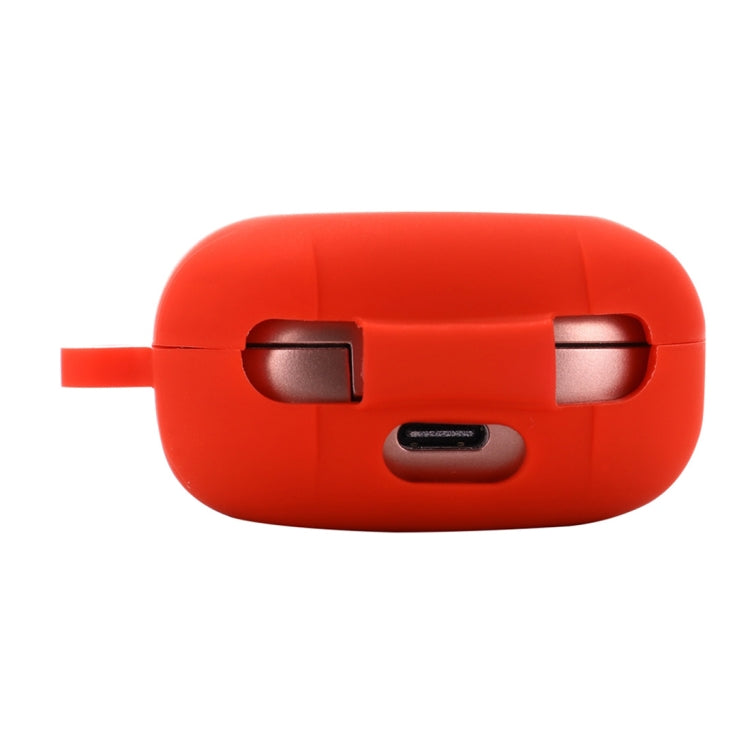 Anti-fall Silicone Earphone Protective Case with Hook For Samsung Galaxy Buds Live/ Buds2 / Buds Pro / Buds2 Pro (Red) - Samsung Earphone Case by buy2fix | Online Shopping UK | buy2fix