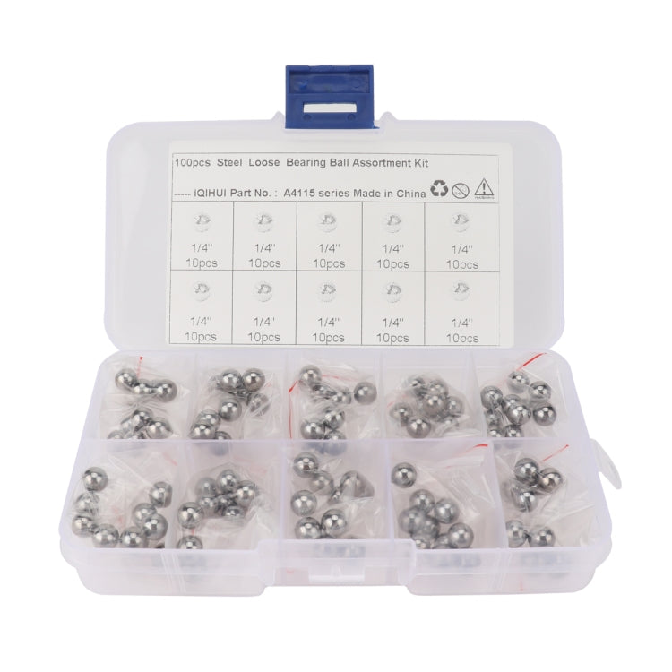 100 PCS Car / Motorcycle 1/4 inch High Precision G25 Bearing Steel Ball - In Car by buy2fix | Online Shopping UK | buy2fix