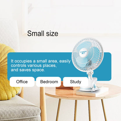 220V Portable Household Dormitory Mute Clip Base Mini Electric Fan, Length: 1.3m CN Plug - Electric Fans by buy2fix | Online Shopping UK | buy2fix
