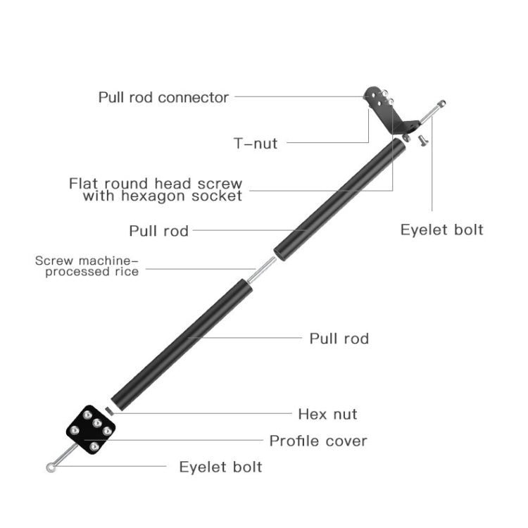 Creality Ender-3 / 3Pro Tie Rod Fixed Support Frame 3D Printer Structure Bracket - Consumer Electronics by Creality | Online Shopping UK | buy2fix