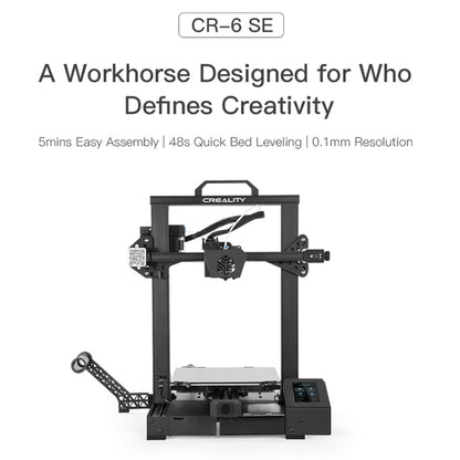 CREALITY CR-6 SE 350W Intelligent Leveling-free DIY 3D Printer, Print Size : 23.5 x 23.5 x 25cm, UK Plug - 3D Printer by Creality | Online Shopping UK | buy2fix