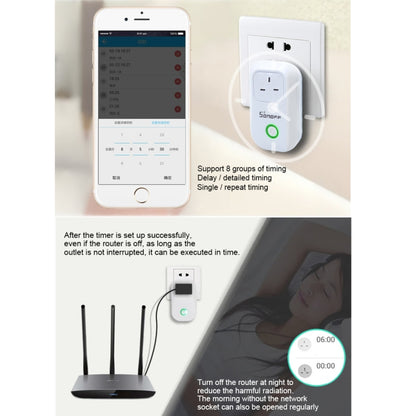 Sonoff S20-UK WiFi Smart Power Plug Socket Wireless Remote Control Timer Power Switch,  Compatible with Alexa and Google Home, Support iOS and Android,  UK Plug - Consumer Electronics by Sonoff | Online Shopping UK | buy2fix