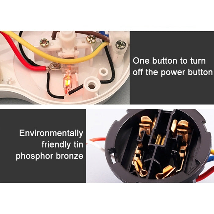 Charging Plug-in Wiring Board Creative Rotary Towline Board 13A Deformed Socket with USB, UK Plug, 5-Bit Socket(Black) - Consumer Electronics by buy2fix | Online Shopping UK | buy2fix