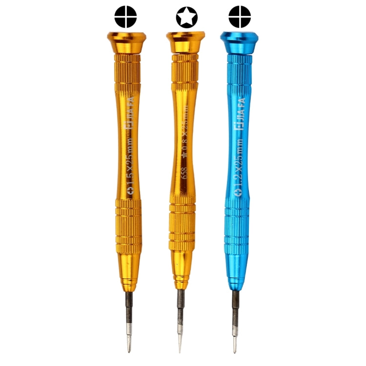 tlye 658 3 in 1 Pentagonal Precision Metal Screwdriver, Overall Length: 12.5cm - Screwdriver by JIAFA | Online Shopping UK | buy2fix