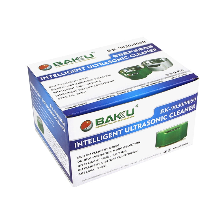BAKU BK-9050 30W / 50W Adjustable 0.6L LCD Display Ultrasonic Cleaner, AC 110V(White) - Home & Garden by BAKU | Online Shopping UK | buy2fix