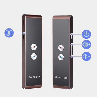 T8 Handheld Pocket Smart Voice Translator Real Time Speech Translation Translator with Dual Mic, Support 33 Languages(Gold) - Consumer Electronics by buy2fix | Online Shopping UK | buy2fix