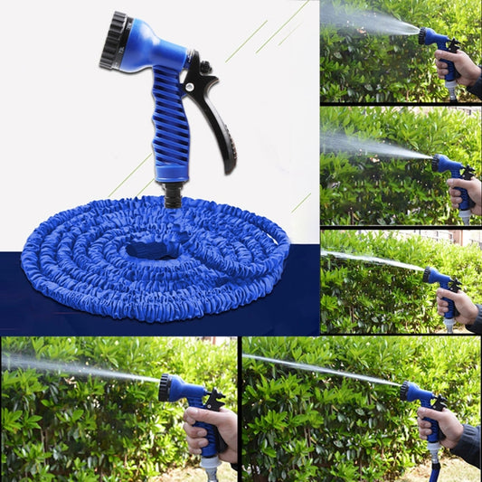 10-30m Telescopic Pipe Expandable Magic Flexible Garden Watering Hose with Spray Gun Set(Blue) - Watering & Irrigation by buy2fix | Online Shopping UK | buy2fix