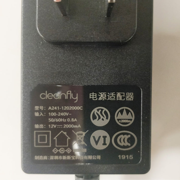 Original Xiaomi Youpin Home Power Adapter for Cleanfly Car Vacuum Cleaner HC9155, US Plug(Black) - Consumer Electronics by Xiaomi | Online Shopping UK | buy2fix