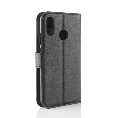 Litchi Texture Horizontal Flip Leather Case for Huawei P30 Lite, with Wallet & Holder & Card Slots (Black) - Mobile Accessories by buy2fix | Online Shopping UK | buy2fix