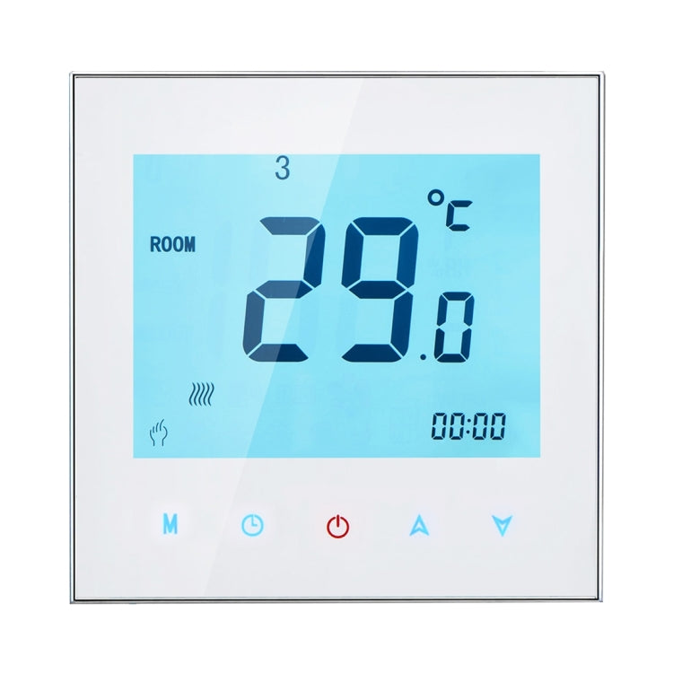 BHT-1000-GA-WIFI 3A Load Water Heating Type Touch LCD Digital WiFi Heating Room Thermostat, Display Clock / Temperature / Periods / Time / Week / Heat etc.(White) - Indoor Thermometer by buy2fix | Online Shopping UK | buy2fix