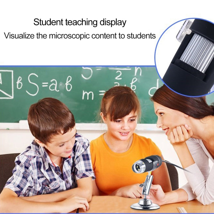 USB Magnifier HD 0.3MP Image Sensor 2560x1920P USB Digital Microscope with 8 LED & Professional Stand - Digital Microscope by buy2fix | Online Shopping UK | buy2fix