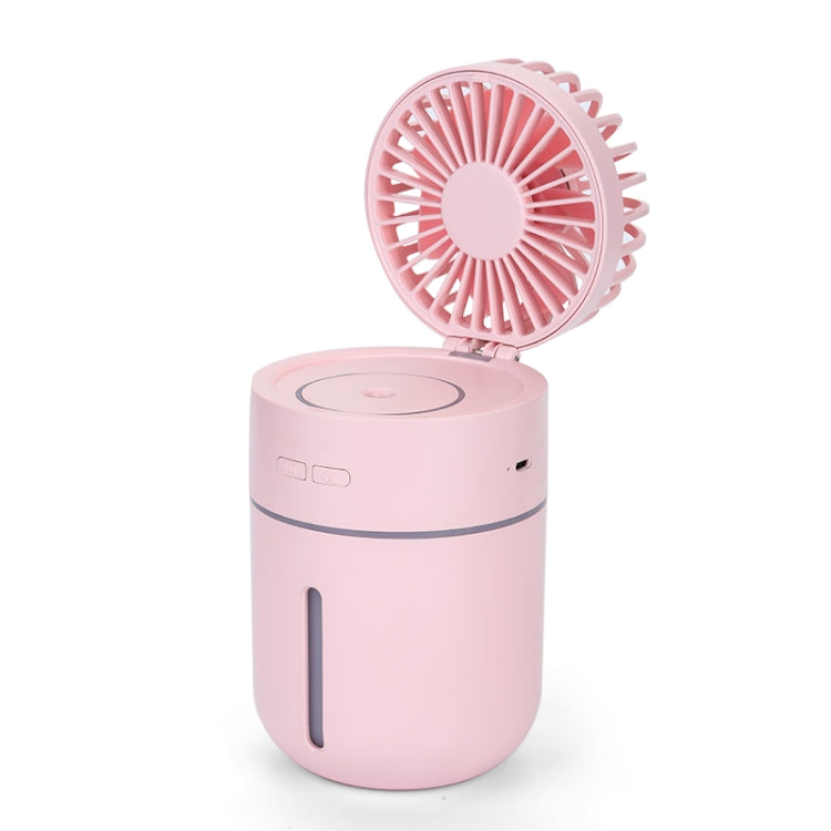 T9 Portable Adjustable USB Charging Desktop Humidifying Fan with 3 Speed Control (Pink) - Consumer Electronics by buy2fix | Online Shopping UK | buy2fix