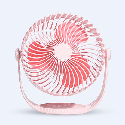 F12 Portable Rotatable USB Charging Stripe Desktop Fan with 3 Speed Control (Pink) - Consumer Electronics by buy2fix | Online Shopping UK | buy2fix