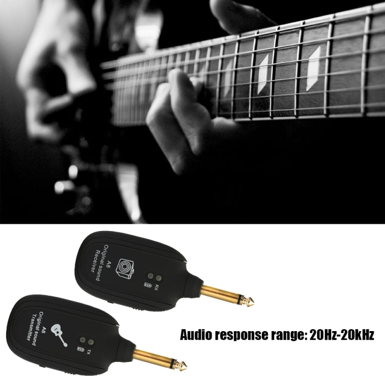 Guitar Wireless Transmitter Receiver A8 Electric Guitar Wireless Connection System Pickups - Other Accessories by buy2fix | Online Shopping UK | buy2fix