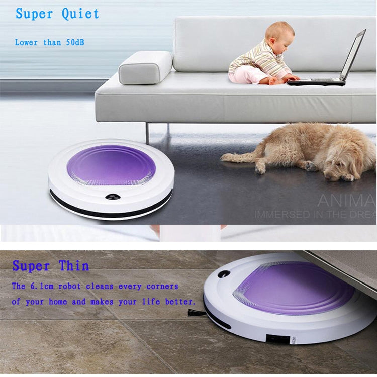 TOCOOL TC-350 Smart Vacuum Cleaner Household Sweeping Cleaning Robot with Remote Control(Purple) - Robot Vacuum Cleaner by TOCOOL | Online Shopping UK | buy2fix