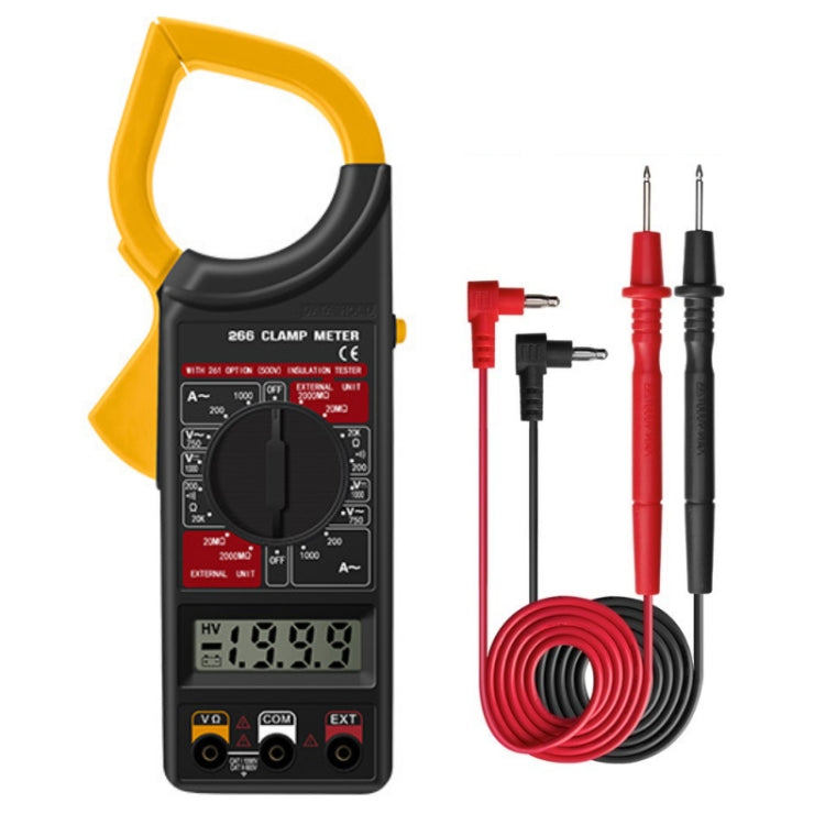 ANENG 266X Automatic High-Precision Clamp Multimeter with Buzzer (Yellow) - Consumer Electronics by ANENG | Online Shopping UK | buy2fix