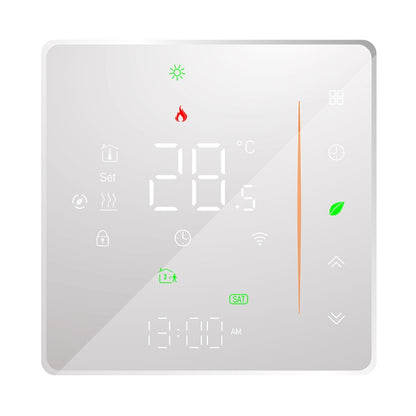 BHT-006GBLW 95-240V AC 16A Smart Home Heating Thermostat for EU Box, Control Electric Heating with Only Internal Sensor & External Sensor & WiFi Connection (White) - Consumer Electronics by buy2fix | Online Shopping UK | buy2fix