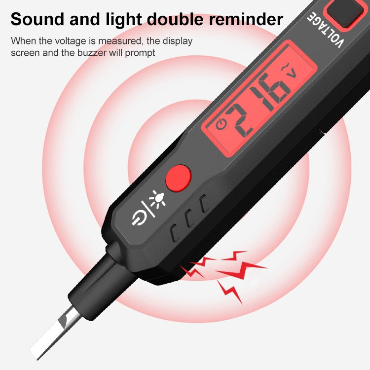 HABOTESA HT89 Contact Type High-sensitivity LCD Digital Display Sound and Light Alarm Test Pen - Consumer Electronics by buy2fix | Online Shopping UK | buy2fix