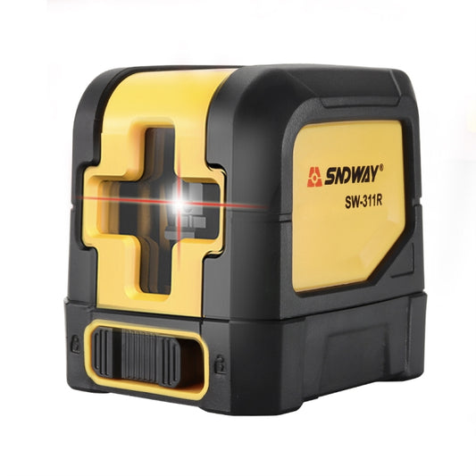 SNDWAY SW-311R Laser Level Covering Walls and Floors 2 Line Red Beam IP54 Water / Dust-proof(Yellow) - Consumer Electronics by SNDWAY | Online Shopping UK | buy2fix