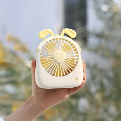 WT-F14 1200 mAh Dog Shape Mini Portable Fan with 3 Speed Control(White) - Consumer Electronics by buy2fix | Online Shopping UK | buy2fix