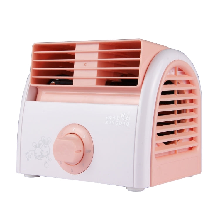 30W Turbine No Blade Mini Desktop Mute Fan for Dormitory / Bedroom / Living Room / Office, 3 Kinds Speed Mode, AC 220V(Pink) - Consumer Electronics by buy2fix | Online Shopping UK | buy2fix
