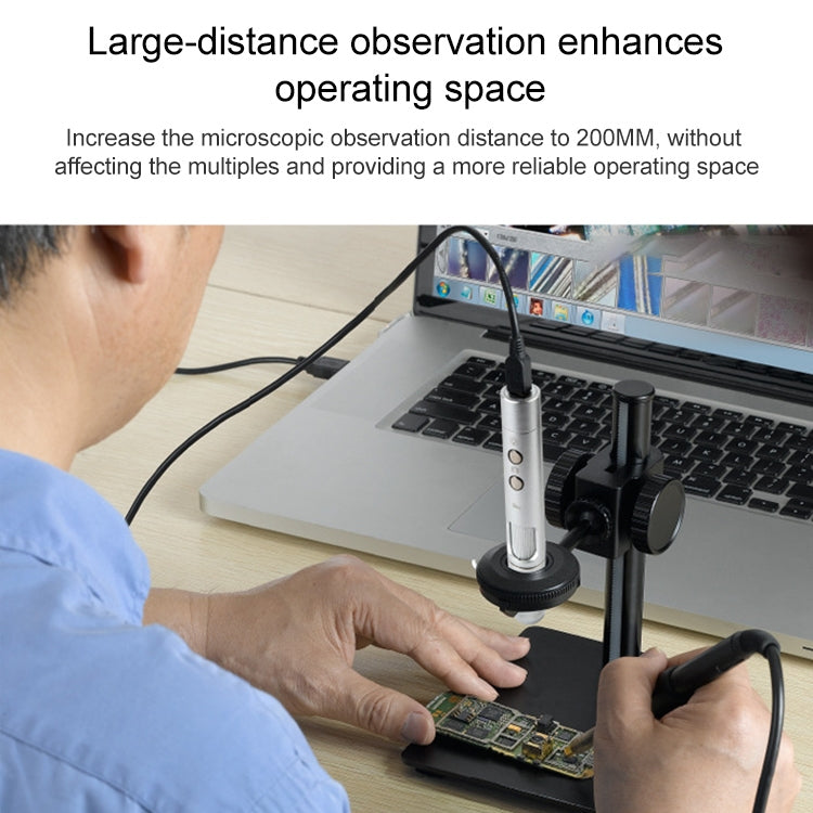 Supereyes B011 HD Digital Electronic Microscope Industrial Mobile Phone Repair Magnifying Glass - Digital Microscope by Supereyes | Online Shopping UK | buy2fix