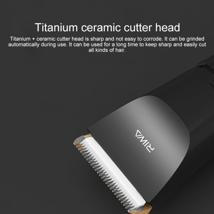 Original Xiaomi Youpin RIWA Electric Hair Clipper RE-6110 Full Body Washing Rechargeable Variable Speed Hair Trimmer(White) - Hair Trimmer by Xiaomi | Online Shopping UK | buy2fix