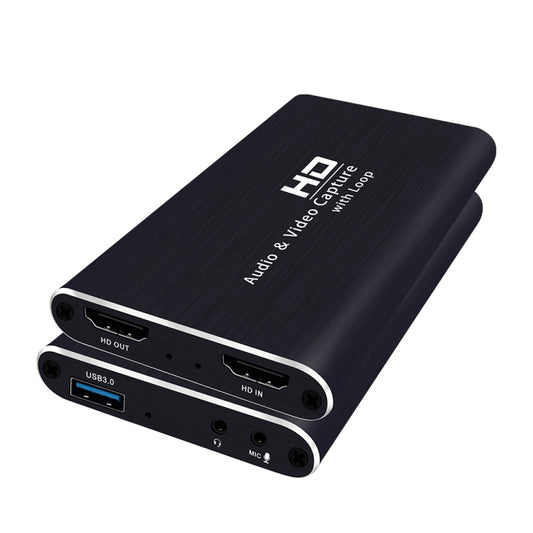 Z34 HDMI Female + Mic to HDMI Female + Audio + USB HD Video & Audio Capture Card with Loop - Consumer Electronics by buy2fix | Online Shopping UK | buy2fix
