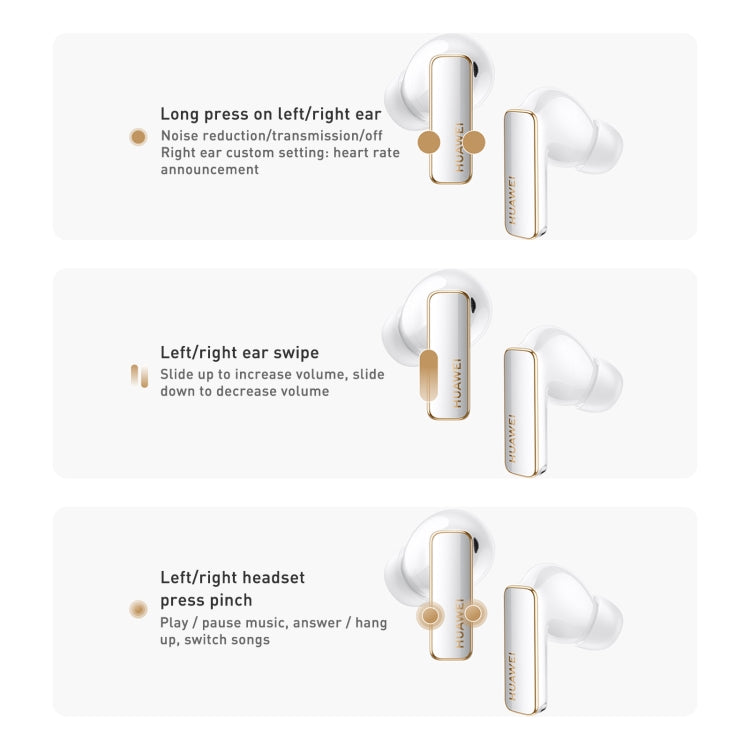 HUAWEI FreeBuds Pro 2 + TWS Extrasensory Perception Wireless Earphone Support Heart Rate & Body Temperature Monitoring(White) - Bluetooth Earphone by Huawei | Online Shopping UK | buy2fix