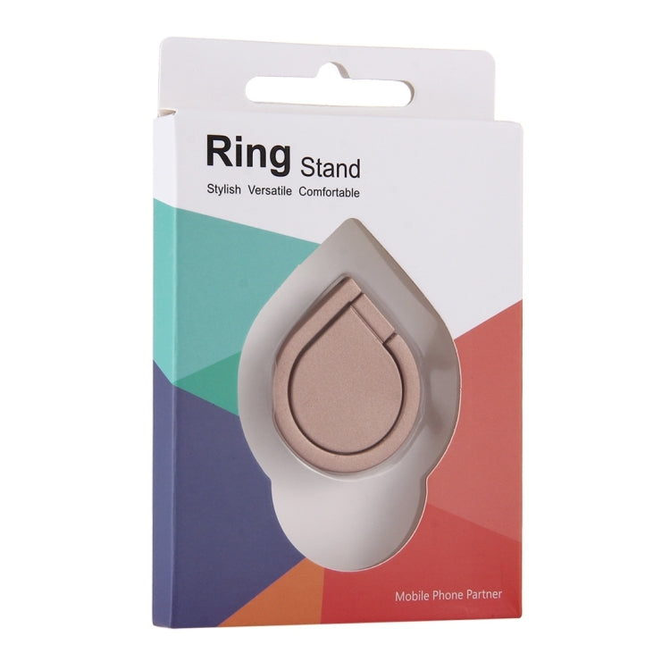 Universal 360 Degree Rotation Drops of water Style Ring Phone Holder Stand(Rose Gold) - Ring Holder by buy2fix | Online Shopping UK | buy2fix