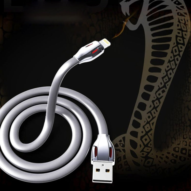 REMAX RC-035i Laser Series 1m 2.1A 8 Pin to USB Data Sync Charger Cable with LED Indicator(White) - Normal Style Cable by REMAX | Online Shopping UK | buy2fix