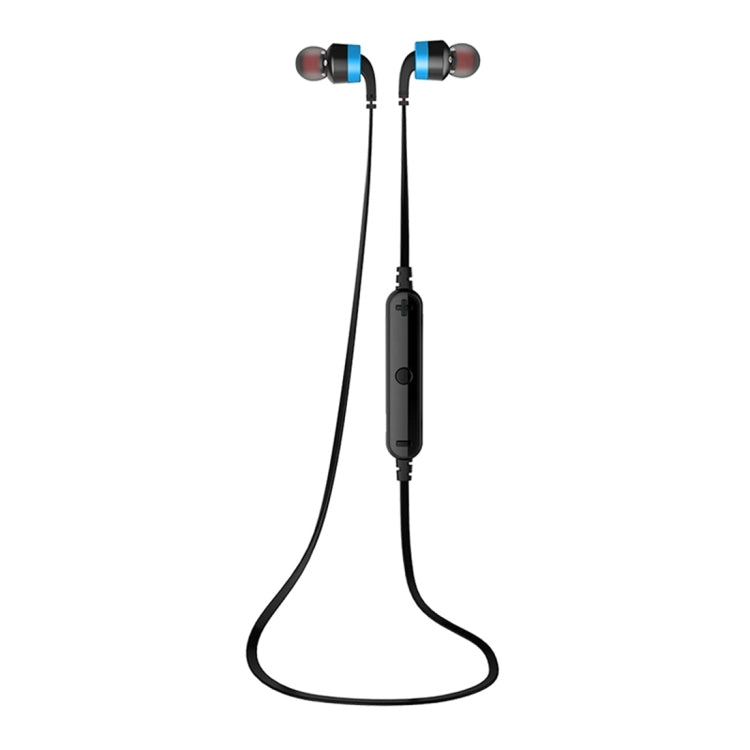 AWEI A960BL Wireless Sport Bluetooth Earphone with Wire Control, Support Handfree Call(Blue) - Bluetooth Earphone by awei | Online Shopping UK | buy2fix