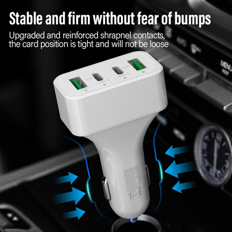 WLX-K26 40W Dual PD + Dual QC Multi-function Car Charger - In Car by buy2fix | Online Shopping UK | buy2fix