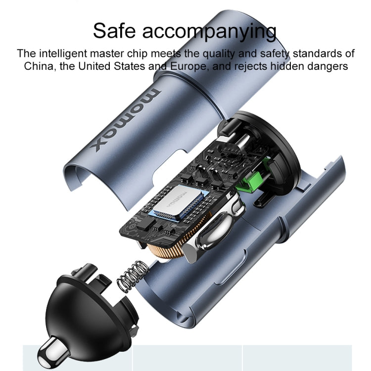 MOMAX UC15 38W PD + QC3.0 Dual Ports Car Charger - In Car by MOMAX | Online Shopping UK | buy2fix