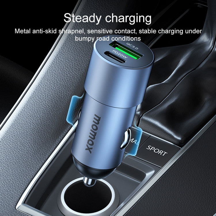 MOMAX UC15 38W PD + QC3.0 Dual Ports Car Charger - In Car by MOMAX | Online Shopping UK | buy2fix