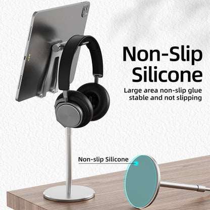 R-JUST PB03 Lifting / Angle Adjustable Multi-function Headset / Tablet / Mobile Phone Holder, Suitable for Devices Under 12.9 inch - Desktop Holder by R-JUST | Online Shopping UK | buy2fix