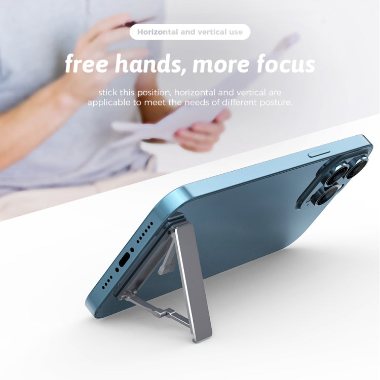 R-JUST SJ22 Invisible Four-bar Folding Stand Holder (Grey) - Hand-Sticking Bracket by R-JUST | Online Shopping UK | buy2fix
