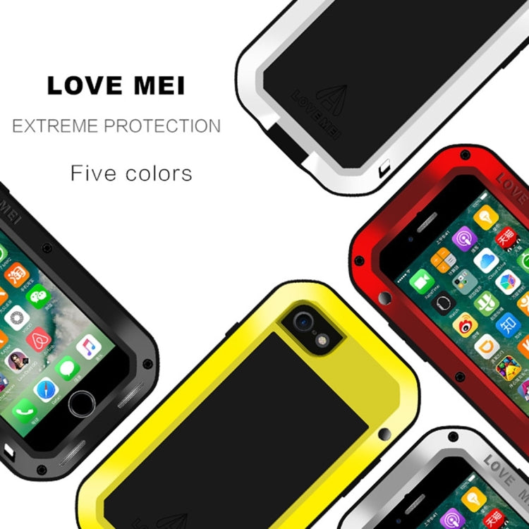 LOVE MEI for  iPhone 7 Professional and Powerful Dustproof Shockproof Anti-slip Metal Protective Case(Black) - More iPhone Cases by LOVE MEI | Online Shopping UK | buy2fix