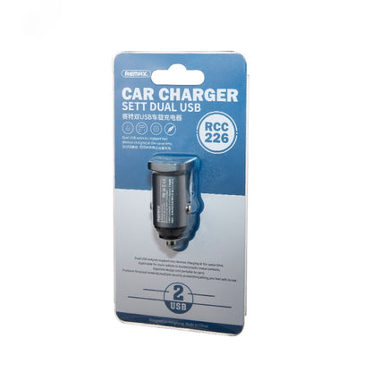 REMAX RCC226 SETT 2.4A Dual USB Interface Intelligent Car Charger (Tarnish) - In Car by REMAX | Online Shopping UK | buy2fix