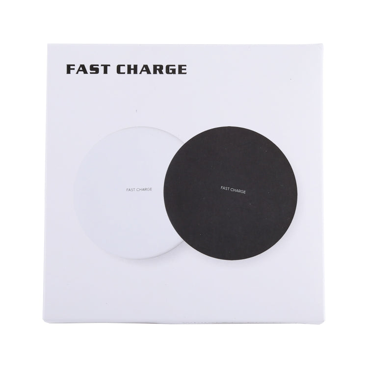 9V 1A / 5V 1A Universal Round Shape Fast Qi Standard Wireless Charger(White) - Wireless Charger by buy2fix | Online Shopping UK | buy2fix