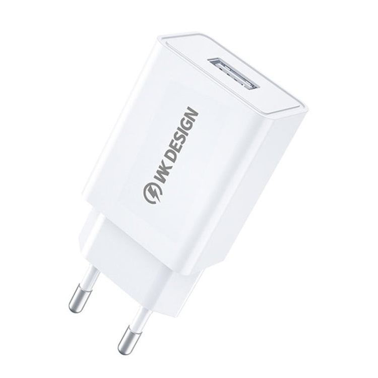 WK WP-U118 10W Single USB Port Travel Charger Power Adapter, EU Plug - Apple Accessories by WK | Online Shopping UK | buy2fix