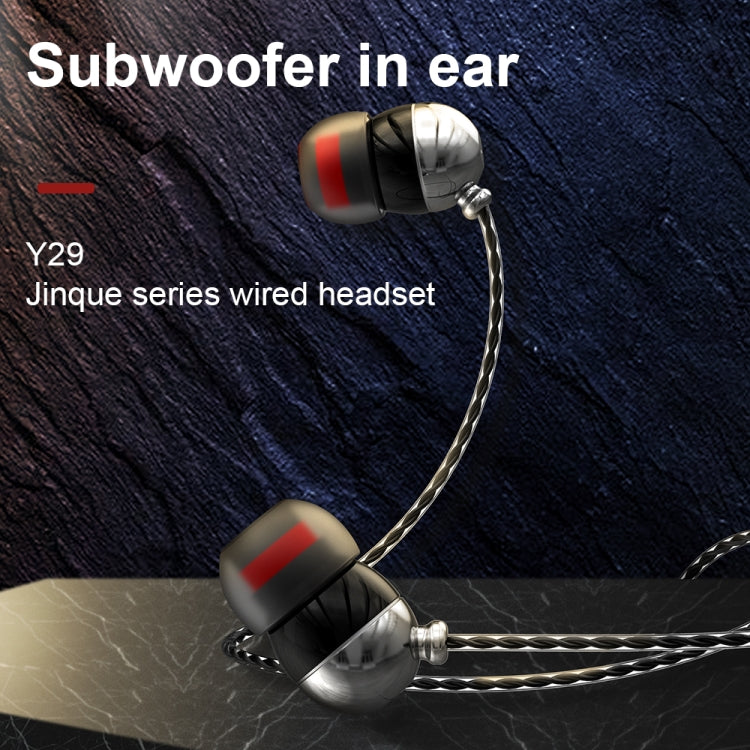 WK Y29 JINQUE Series 3.5mm In-Ear HIFI Stereo Wired Earphone, Length: 1.2m (Tarnish) - In Ear Wired Earphone by WK | Online Shopping UK | buy2fix