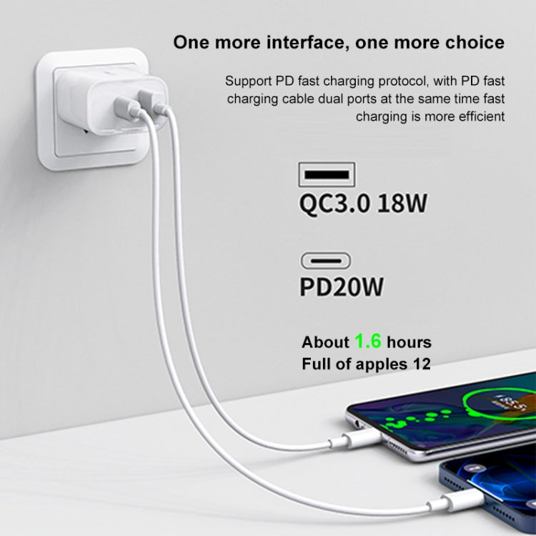 WK WP-U53 QC3.0 Charger 20W USB Type-C Maxspeed PD Fast Charger(US Plug) - Apple Accessories by WK | Online Shopping UK | buy2fix