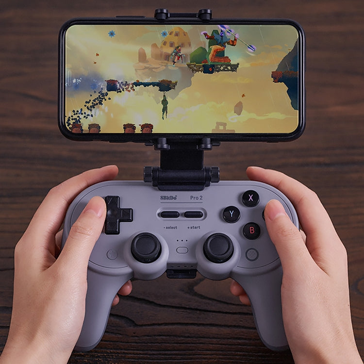 8Bitdo Dual-axis Adjustable Gamepad Bracket Smartphone Clip for SN30 Pro 2(Black) - Other Accessories by 8BitDo | Online Shopping UK | buy2fix