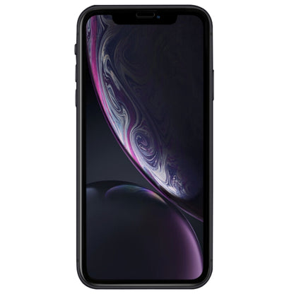 For iPhone 11 / XR Full Glue Silk Print Full Screen Tempered Glass Film(Black) - iPhone XR Tempered Glass by buy2fix | Online Shopping UK | buy2fix