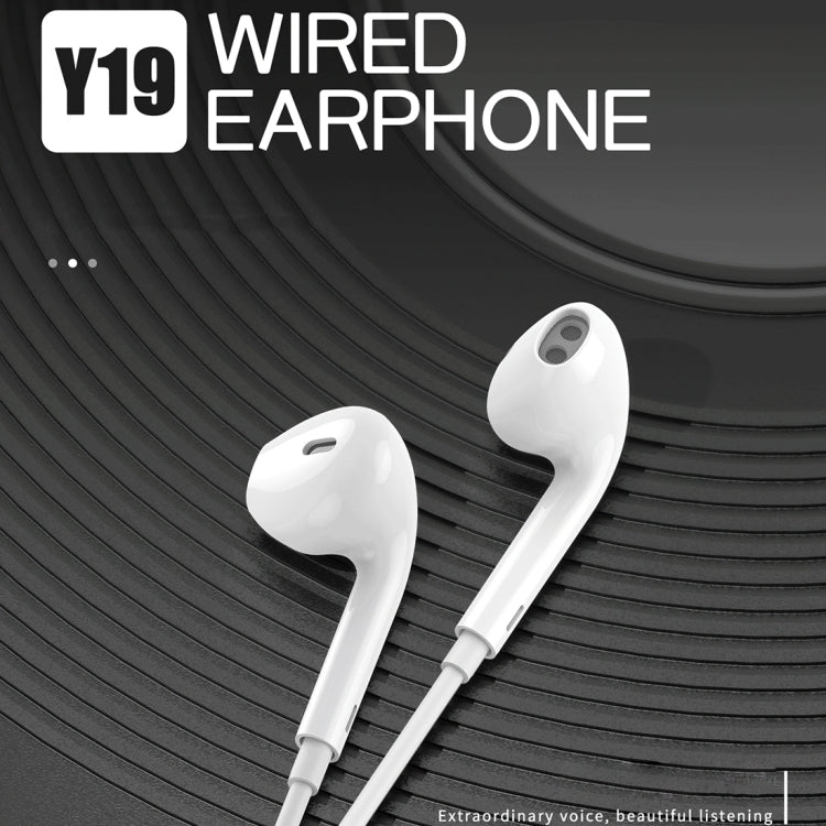 WK Y19  8 Pin In Ear Wired Control Music Earphone, Support Call, Cable Length: 1.2m (White) - In Ear Wired Earphone by WK | Online Shopping UK | buy2fix
